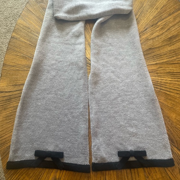 Kate Spade Gray and Black Knit Scarf - Picture 4 of 6